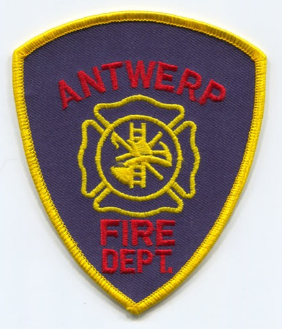Antwerp Fire Department Patch Ohio OH