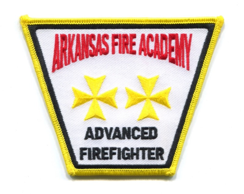 Arkansas Fire Academy Advanced Firefighter Patch Arkansas AR