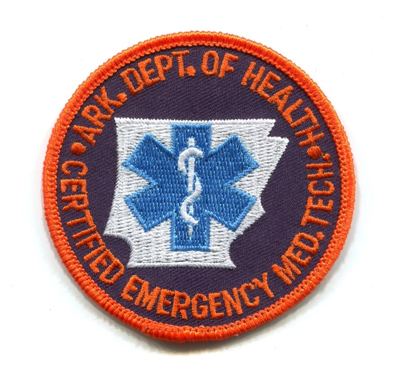 Arkansas State Certified Emergency Medical Technician EMT EMS Patch Arkansas AR