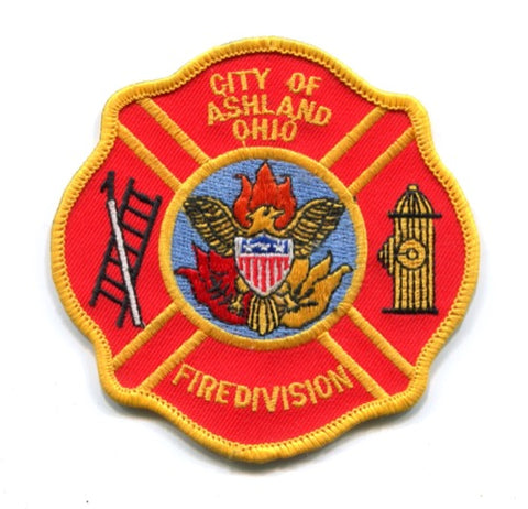 Ashland Fire Division Department Patch Ohio OH