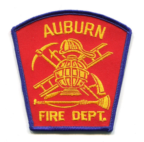 Auburn Fire Department Patch Maine ME v2