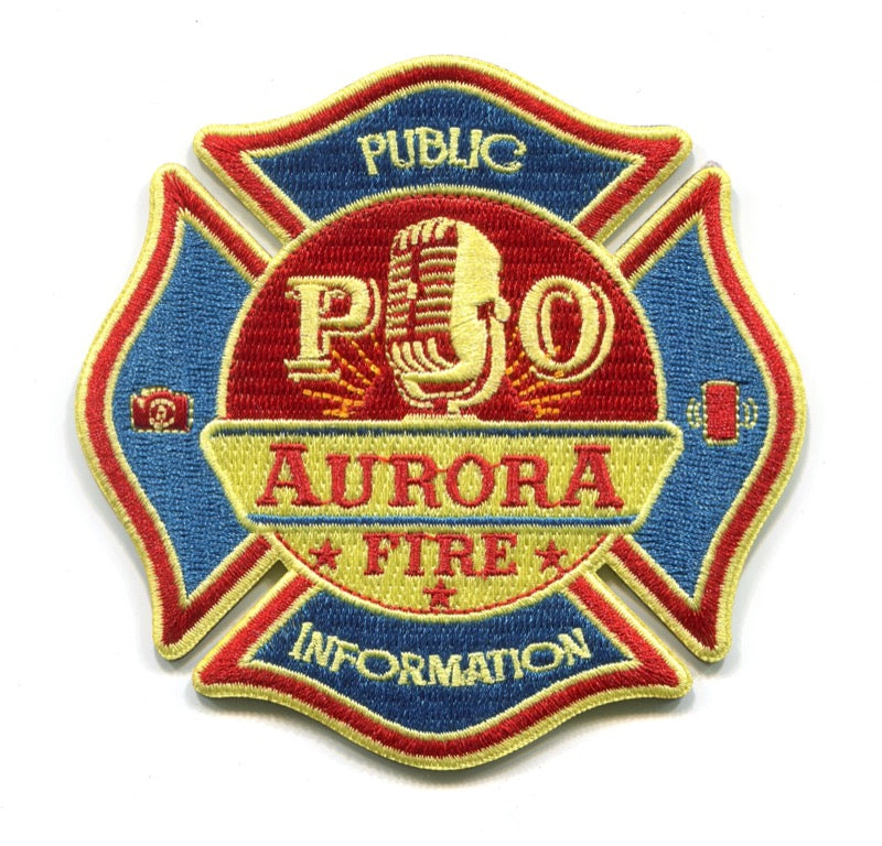 Aurora Fire Rescue Department Public Information Officer PIO Patch Colorado CO