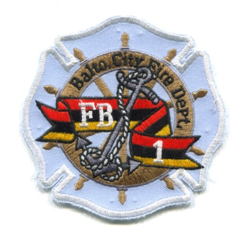 Baltimore City Fire Department BCFD Fireboat 1 Patch Maryland MD