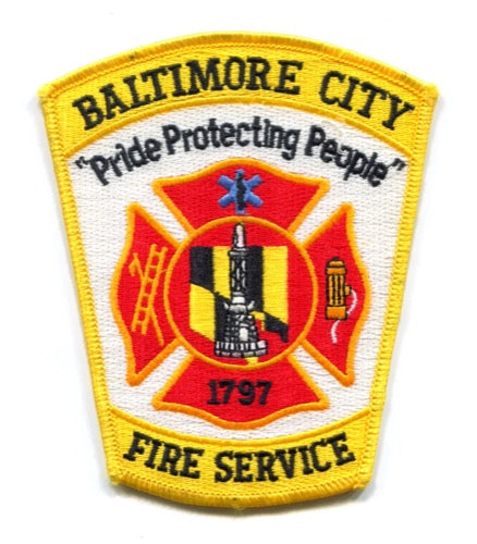 Baltimore City Fire Service Department Patch Maryland MD