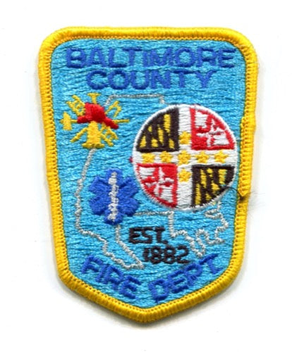 Baltimore County Fire Department Patch Maryland MD