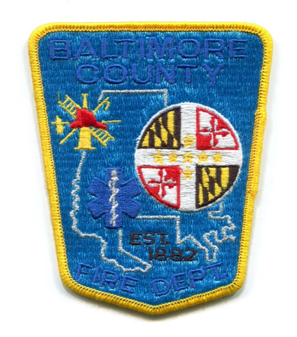 Baltimore County Fire Department Patch Maryland MD