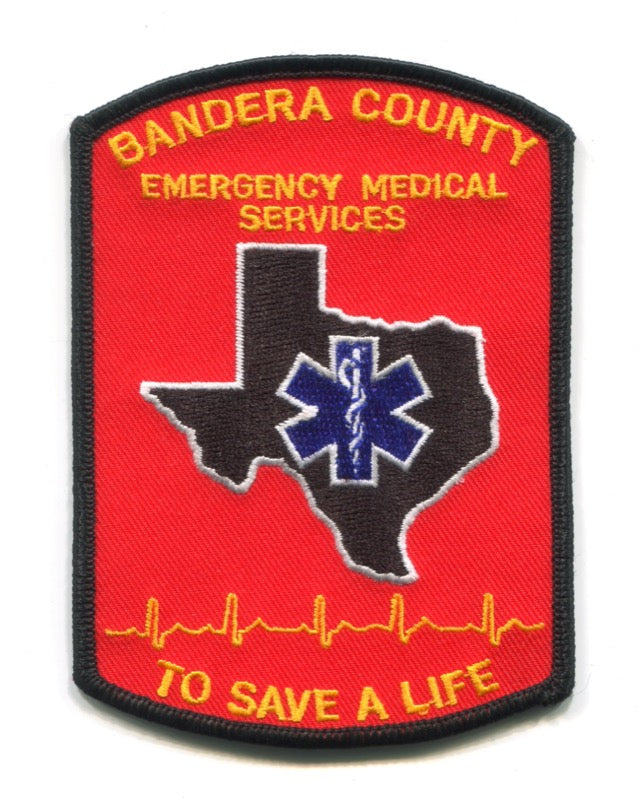 Bandera County Emergency Medical Services EMS Patch Texas TX