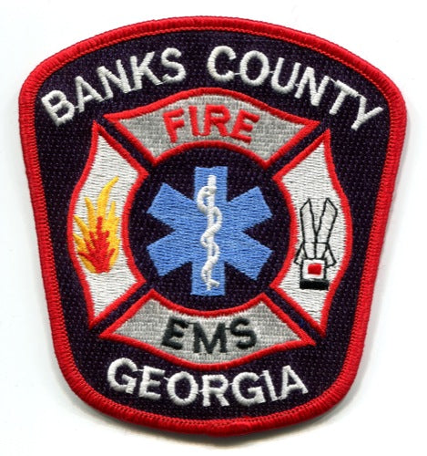 Banks County Fire EMS Department Patch Georgia GA