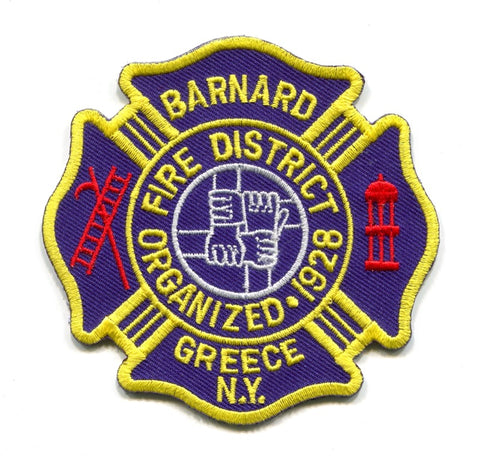 Barnard Fire District Department Greece Patch New York NY
