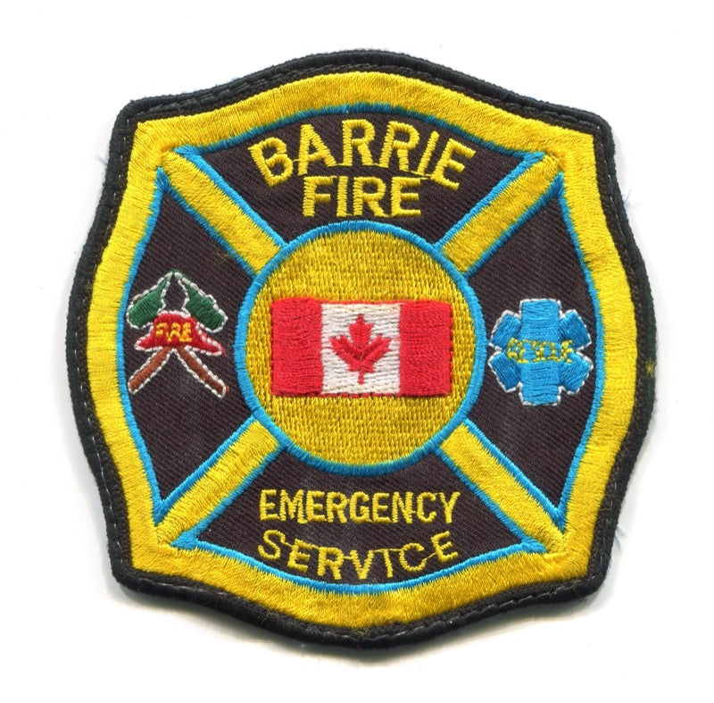 Canada ON - Barrie Fire Department Emergency Services Patch