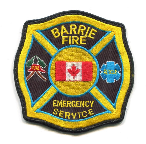 Canada ON - Barrie Fire Department Emergency Services Patch