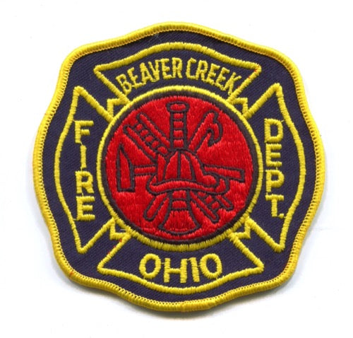 Beaver Creek Fire Department Patch Ohio OH