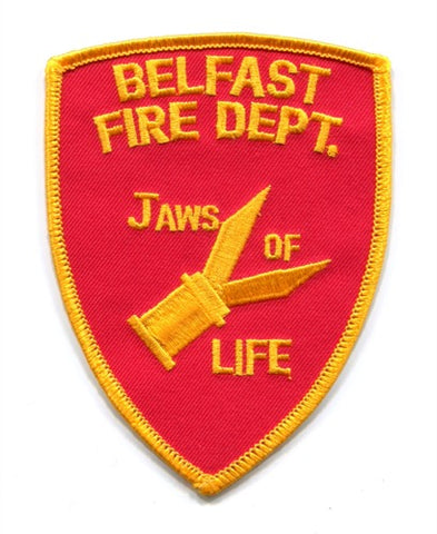Belfast Fire Department Jaws of Life Patch Maine ME
