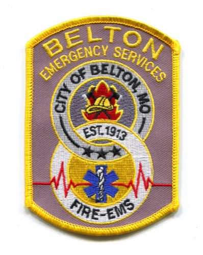 Belton Fire EMS Department Emergency Services Patch Missouri MO