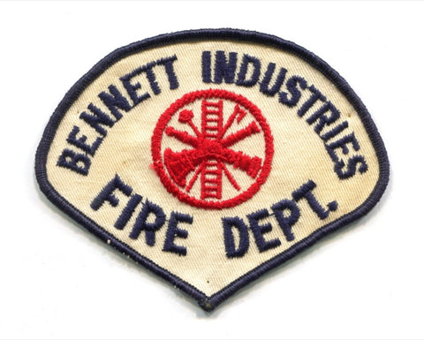 Bennett Industries Fire Department Patch Unknown State