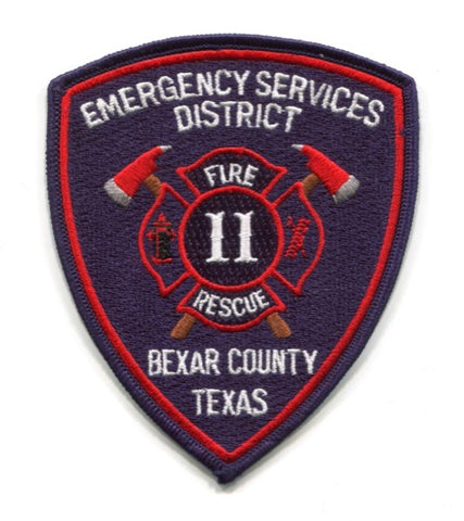 Bexar County Emergency Services District ESD 11 Fire Rescue Patch Texas TX