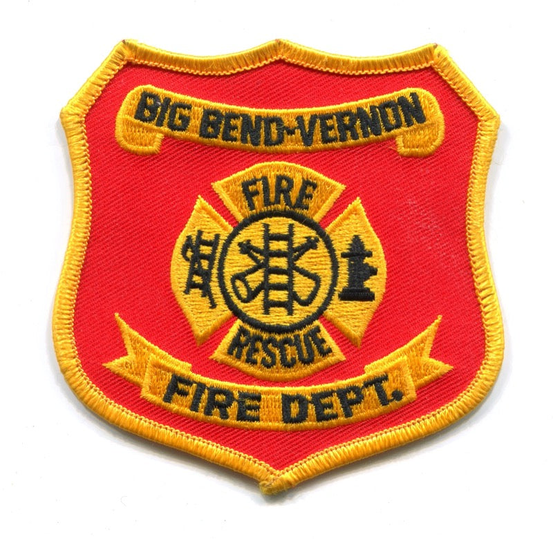 Big Bend Vernon Fire Rescue Department Patch Wisconsin WI