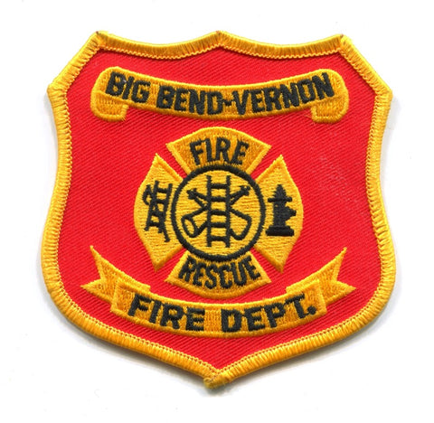 Big Bend Vernon Fire Rescue Department Patch Wisconsin WI