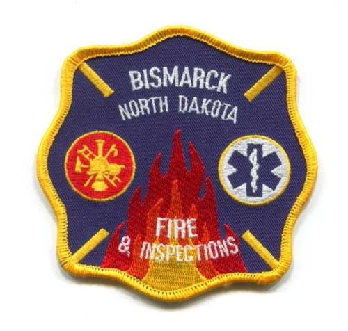 Bismarck Fire and Inspections Department Patch North Dakota ND