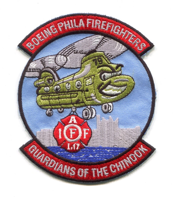 Boeing Fire Department Philadelphia IAFF Local L-17 Patch Pennsylvania PA