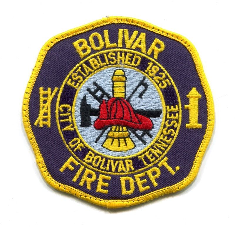 Bolivar Fire Department Patch Tennessee TN