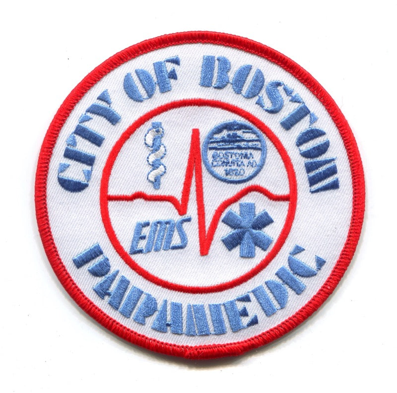 Boston Emergency Medical Services EMS Paramedic Patch Massachusetts MA