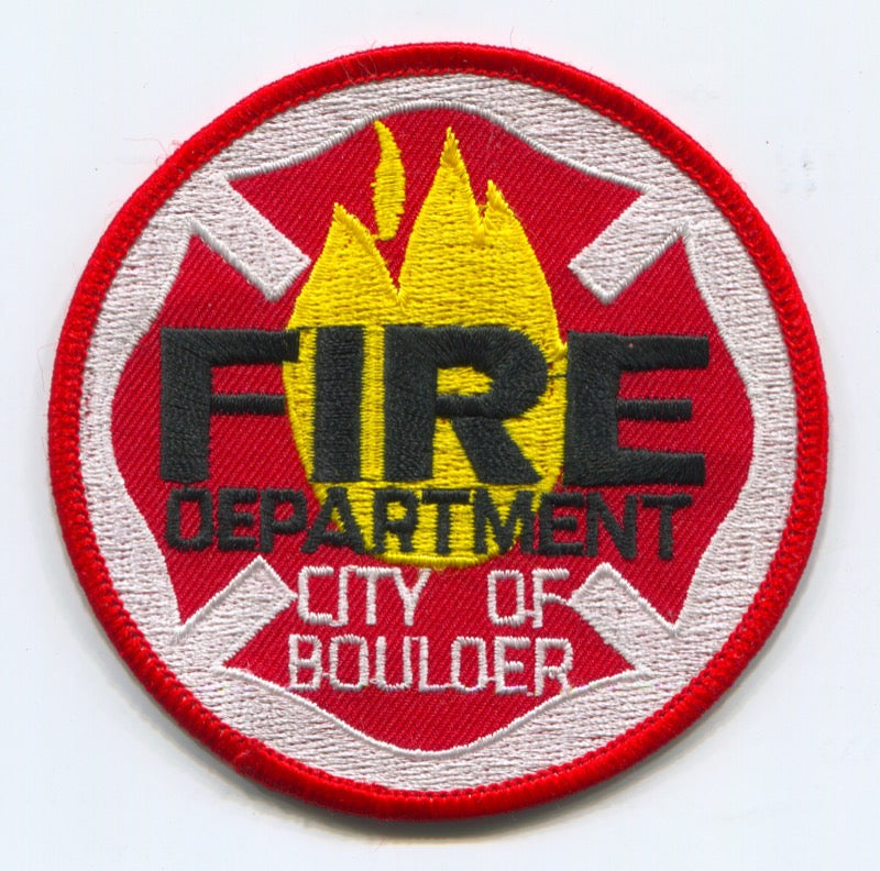 Boulder Fire Department Patch Colorado CO