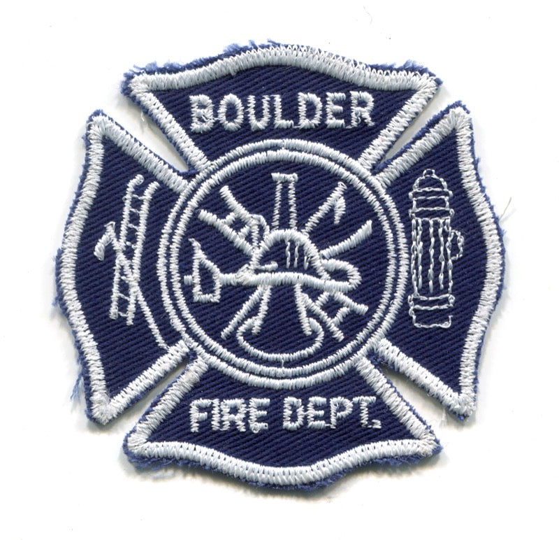 Boulder Fire Department Patch Colorado CO