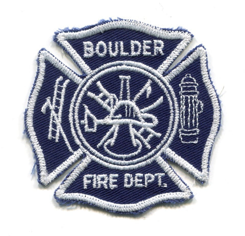 Boulder Fire Department Patch Colorado CO