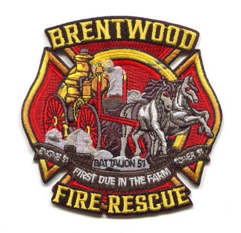 Brentwood Fire Rescue Department Station 1 Patch Tennessee TN
