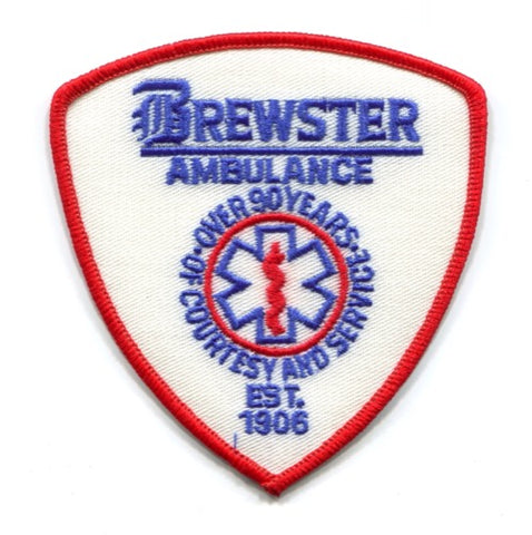 Brewster Ambulance Emergency Medical Services EMS Patch Massachusetts MA