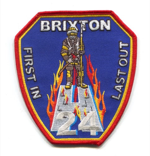 United Kingdom - Brixton Fire Department Station H-24 Patch