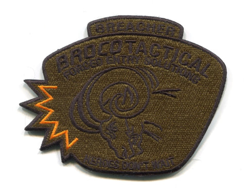 Broco Tactical Forced Entry Solutions Breacher Patch California CA