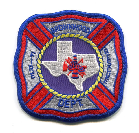 Brownwood Fire Rescue Department Patch Texas TX