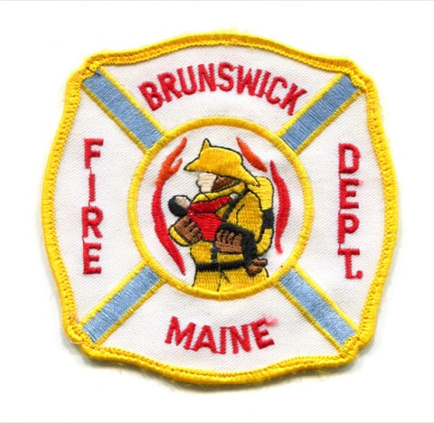Brunswick Fire Department Patch Maine ME