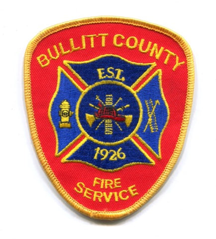 Bullitt County Fire Service Patch Kentucky KY