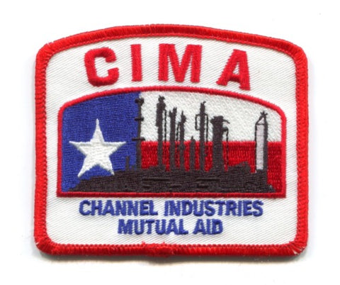 Channel Industries Mutual Aid CIMA Fire Department Patch Texas TX