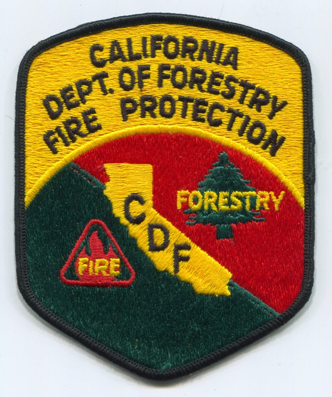 California Department of Forestry CDF Fire Protection Patch California CA
