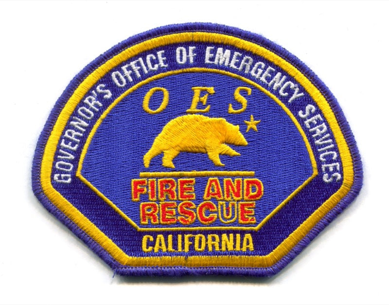 California Governors Office of Emergency Services Fire Rescue Patch California CA