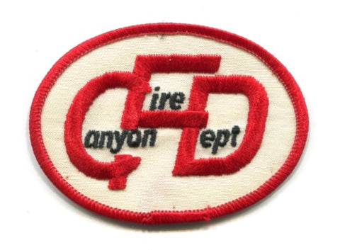 Canyon Fire Department Patch Texas TX