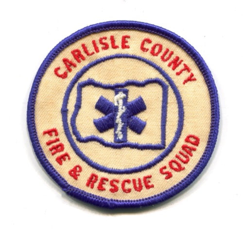 Carlisle County Fire Rescue Squad Department Patch Kentucky KY