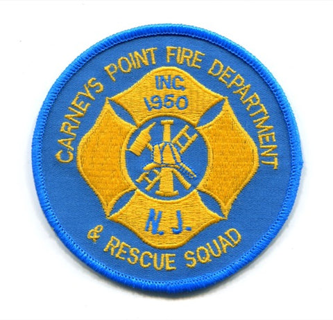Carneys Point Fire Department and Rescue Squad Patch New Jersey NJ