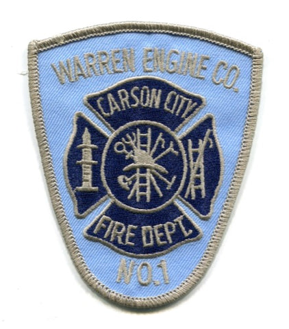 Carson City Fire Department Warren Engine Company Number 1 Patch Nevada NV