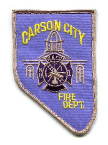 Carson City Fire Department Warren Engine Company Number 1 Patch Nevada NV
