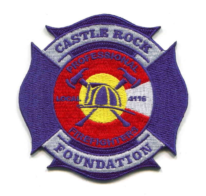 Castle Rock Professional Firefighters Foundation IAFF 4116 Fire Patch Colorado CO