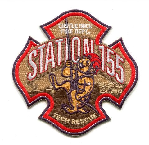 Castle Rock Fire Rescue Department Station 155 Technical Rescue Patch Colorado CO