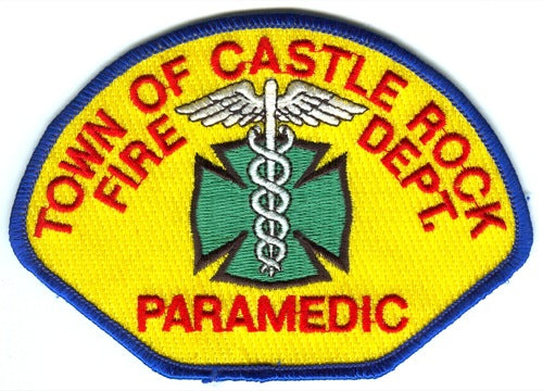 Castle Rock Fire Rescue Department Paramedic Patch Colorado CO