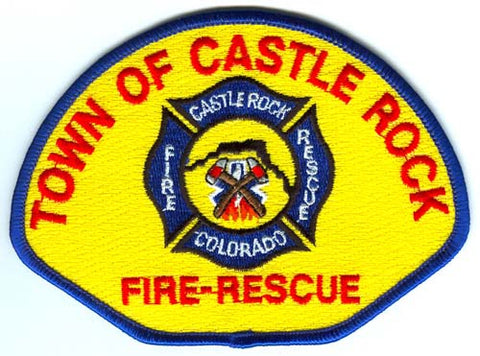 Castle Rock Fire Rescue Department Patch Colorado CO