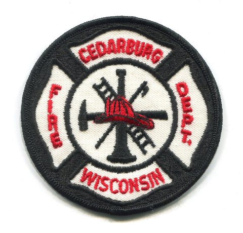 Cedarburg Fire Department Patch Wisconsin WI