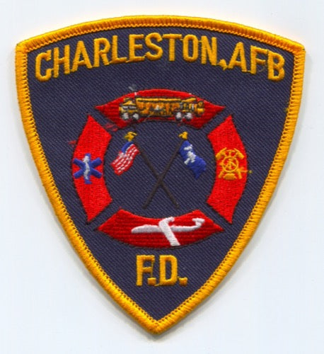 Charleston Air Force Base AFB Fire Department USAF Military Patch South Carolina SC